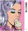 Zuty - Malen nach Zahlen - FRAU MIT EIS, 40x50 cm, mit Produktbild-Vorschau 3