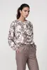 Monari GmbH Sweatshirt taupe gemustert 38 Produktbild-Vorschau 3
