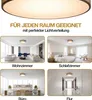 Monzana Lampadario da Soffitto 40W Rotondo 38cm Stoffa 2 Anteprima dell’immagine prodotto 5