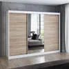 Schwebetürenschrank 200 cm, 3-türig, mit Spiegel & 4 Produktbild-Vorschau 1