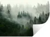 MuchoWow® Wandtattoo Wandsticker Wandaufkleber Wald - Nebel Produktbild-Vorschau 1