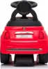 The back view of a red Fiat 500 ride-on toy car for children. Produktbild-Vorschau