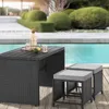 Outdoor seating set by a swimming pool. Produktbild-Vorschau