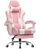 A pink and white gaming chair. Produktbild-Vorschau