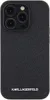 A black iPhone case with the Karl Lagerfeld logo embossed on it. Anteprima dell’immagine prodotto