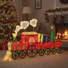 COSTWAY Weihnachtszug beleuchtet, 215cm Weihnachtsdeko mit Produktbild-Vorschau 8