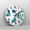 Wanduhr - Rund - Glasuhr - Wale Schiffe Kinder Seesterne - Produktbild-Vorschau 4