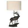 Stolná lampa Angus Bronze Patinated Plastic Fabric 1 Light Náhľad obrázku produktu 1