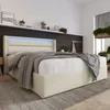A bedroom scene featuring a bed with LED lighting. Náhled obrázku produktu