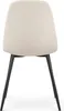Set di 2 Sedie in velluto trapuntate LUMO Beige gambe nere Anteprima dell’immagine prodotto 4