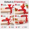 Manuelle Tomatenpresse Passiermühle mit Handkurbel, Produktbild-Vorschau 3