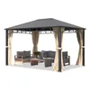Gartenpavillon 3x4 m Stahldach Hardtop, 4 Seitenteile in Produktbild-Vorschau 1
