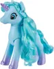 A light blue unicorn toy with teal hair and purple accents on its hooves, shown from the side against a white background. Produktbild-Vorschau