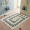 Design Kinderteppich Krokodil minimalistisch Creme Grün 3D Produktbild-Vorschau 2