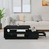 vidaXL Stolik kawowy czarny 120x50x40,5 cm lite drewno Podgląd zdjęcia produktu 3