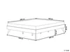 BELIANI Posteľ tmavé drevo 140 x 200 cm MDF posteľový rám Náhľad obrázku produktu 3