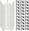 A collection of stainless steel greenhouse clips and connectors. Produktbild-Vorschau