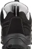 The back view of a black, white, and gray safety shoe. Produktbild-Vorschau
