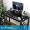 Scrivania COSTWAY 140 cm Scrivania per computer Tavolo da Anteprima dell’immagine prodotto 6
