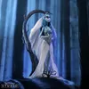 A doll of Emily from Corpse Bride standing in a dark, forest-like setting with blue lighting. Náhled obrázku produktu