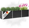 DELUKE® Hochbeet für Garten OSKAR Anthrazit | 240x40x45cm | Produktbild-Vorschau 1