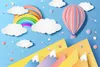 Muralo XXL Selbstklebende FOTOTAPETE BALLON Wolken Produktbild-Vorschau 2