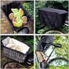 2 Set Regenschutz Fahrradkorb, Schwarz Regenabdeckung Korb Produktbild-Vorschau 4