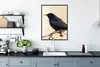 MuchoWow® Gerahmtes Poster Amsel - Vogel - Zweige - Beere - Produktbild-Vorschau 3