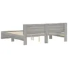 CLORIS Bettgestell mit Kopfteil Grau Sonoma 200x200 cm - Produktbild-Vorschau 7