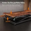VonHaus Steh-Sitz Schreibtischaufsatz, Dunkel Holz 80 x 40 Produktbild-Vorschau 5