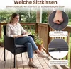 COSTWAY Polyrattan Gartenmöbel Set, 3-tlg. Balkonmöbel mit Produktbild-Vorschau 6