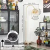Cesaro Stehlampe aus Metall/Glas in Messing/Bernstein/Klar Produktbild-Vorschau 4