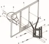 MASTER Basketball-Backboard aus Acryl 110 x 75 cm Produktbild-Vorschau 3