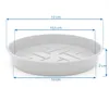 Plastard 5er Set Blumentopf-Untersetzer Ø 12 cm Rund Produktbild-Vorschau 5