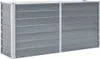 vidaXL Garten-Hochbeet Verzinkter Stahl 160x40x77 cm Grau Produktbild-Vorschau 2