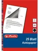 25 Blatt Herlitz Kohlepaier / Durchschlagpapier / schwarz / Produktbild-Vorschau 1