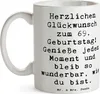Mr. & Mrs. Panda Becher Spruch 69. Geburtstag Glückwünsche Produktbild-Vorschau 3