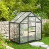 Outsunny Gewächshaus Aluminium Treibhaus mit Dachfenster Produktbild-Vorschau 8