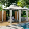 Mondeer Pavillon de jardin 3x4m Premium Pavillon à cadre Voir les images du produit 8