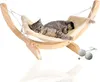 A cat is lying on a hammock. Produktbild-Vorschau