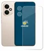 A smartphone with a screen protector laid out next to it. Produktbild-Vorschau