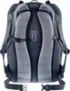 The back of a black Deuter backpack is shown against a white background. Produktbild-Vorschau