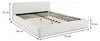 Polsterbett CURSIO mit Lattenrost 140x200, Off-White – Bett Produktbild-Vorschau 6