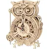 3D-Puzzles, 3D Puzzle Eule Uhr Modellbau aus Holz mit Timer Produktbild-Vorschau 1