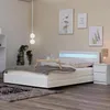 HOME DELUXE - LED Bett NUBE mit Schubladen 140 x 200 Weiß, Produktbild-Vorschau 1