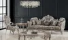 Casa Padrino Luxus Barock Wohnzimmer Set Grau / Silber / Produktbild-Vorschau 1