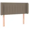 vidaXL Kopfteil mit Ohren Taupe 103x16x78/88 cm Stoff - Produktbild-Vorschau 3