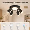 ZMH Led lampa sufitowa 4 płomienie spot sufitowy GU10 - Podgląd zdjęcia produktu 2