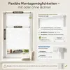Blickdicht Rollo Seitenzugrollo ohne Bohren Klemmfix Muster Produktbild-Vorschau 9