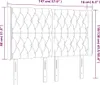 vidaXL Kopfteil mit Ohren Taupe 147x16x118/128 cm Stoff -  Produktbild-Vorschau 10